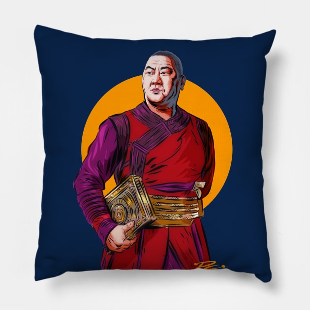 Benedict Wong Pillow by PLAYDIGITAL2020