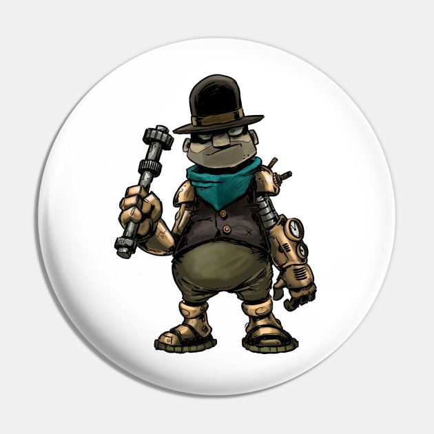 Steampunk Gangster Pin by craigbruyn