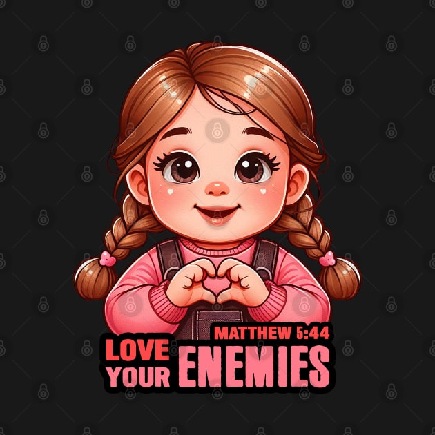 Matthew 5:44 Love Your Enemies by Plushism