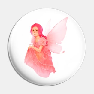 Cute Anime Girl Pink Fairy Pin