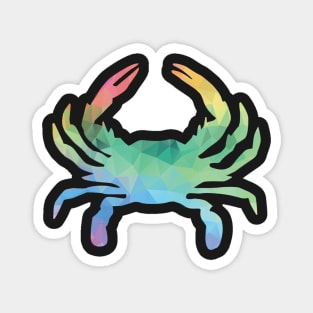 Rainbow Geometric Maryland Crab Magnet