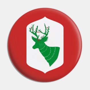 Green Stag Pin