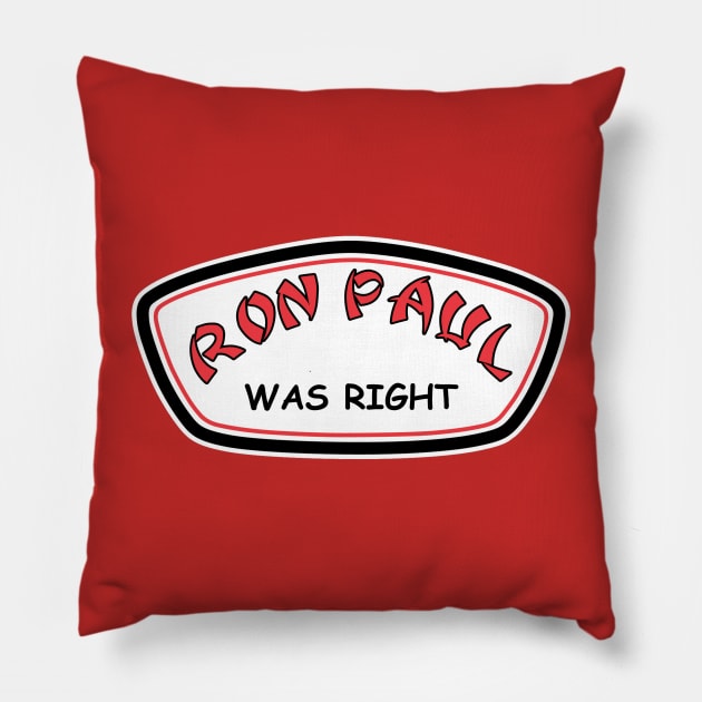 Ron Paul / Ron Jon Mashup Pillow by RetroZest