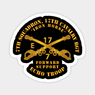 7th Sqn 17th Cav Regt - Echo Trp - Iron Horse Magnet