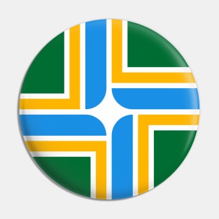 Portland, Oregon City Flag Emblem Pin