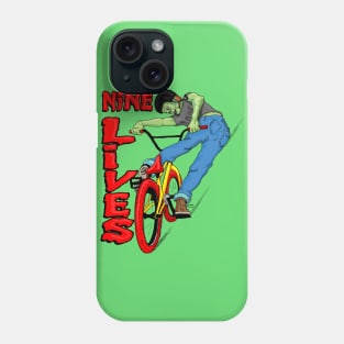 Nine lives BMX turndown Phone Case