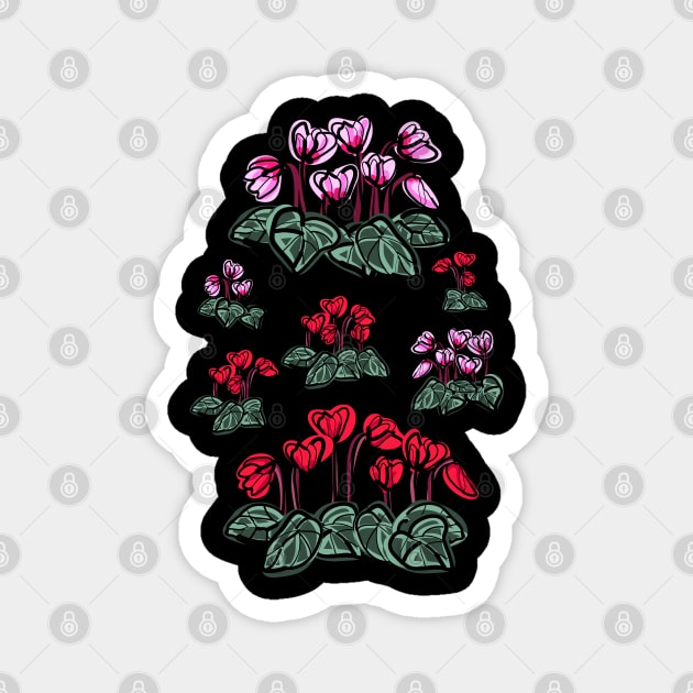 Cyclamen flowers Magnet by CindyS