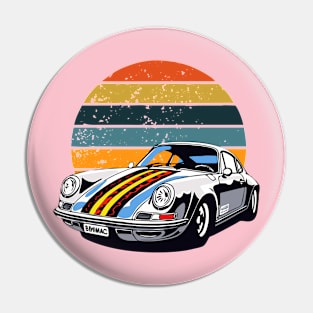 Sport Car Vintage Retro Pin