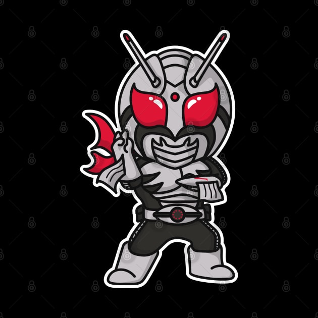 Kamen Rider Super-1 Chibi Style Kawaii by The Toku Verse