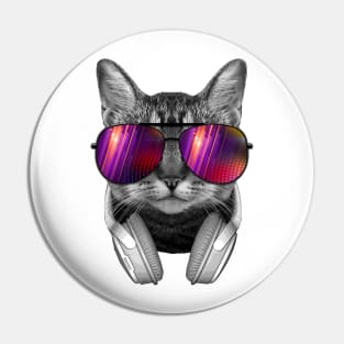 Sunglasses Cat Pin