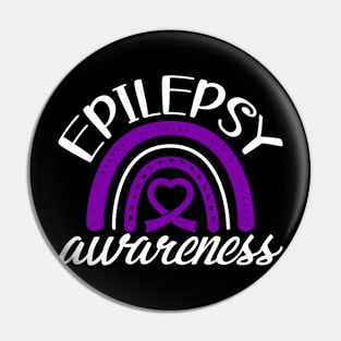 Epilepsy Awareness Epilepsy Awareness Rainbow Pin