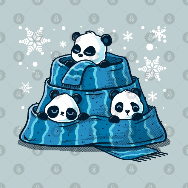 Winter Pandas - Hibernation mode ON by eriondesigns