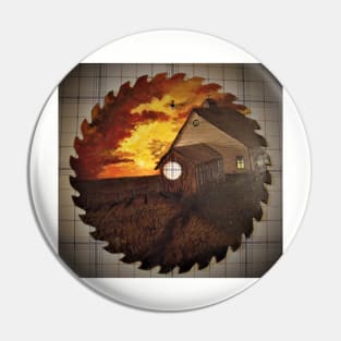 Farm house sunset Pin