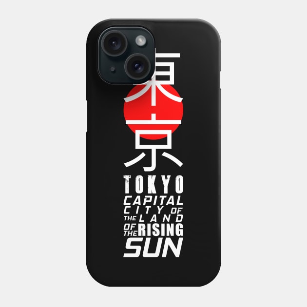 Japan Tokyo Land Of The Rising Sun - Japanese Kanji Phone Case by ChrisWilson