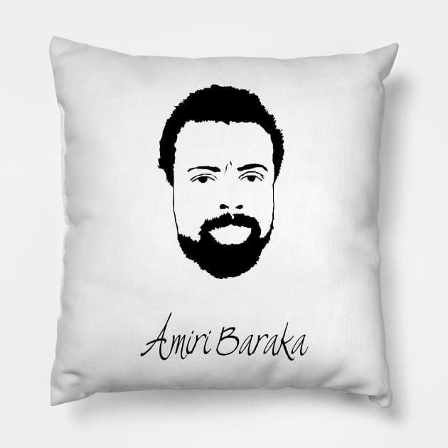 Amiri Baraka Quote Pillow by PoetandChef