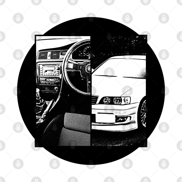 TOYOTA CHASER JZX100 Black 'N White 5 by Cero