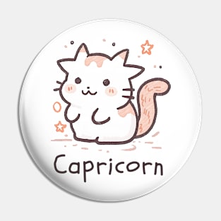 Capricorn Cat Pin