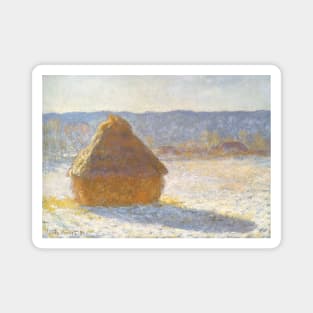 Grainstack in the Morning by Claude Monet Magnet