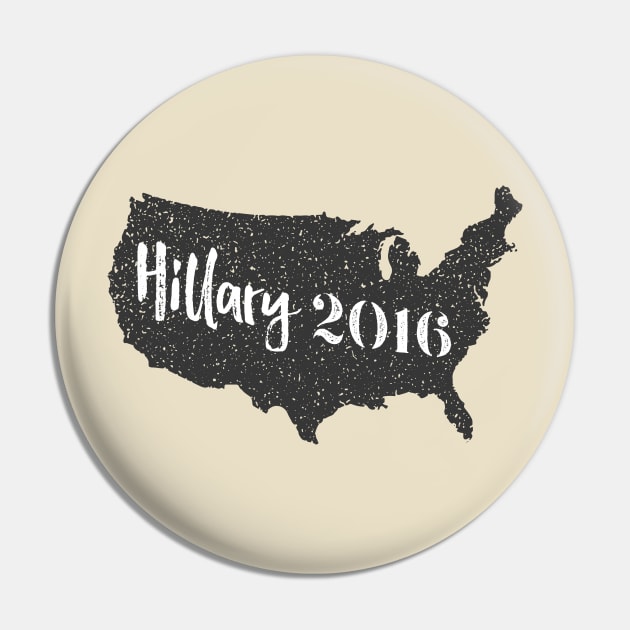 USA Hillary 2016 Pin by kippygo