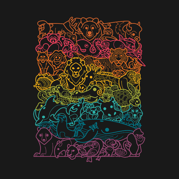 Animal Spectrum : Outline by Waynem