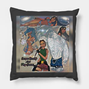 Escape Reality and Play Games Pillow