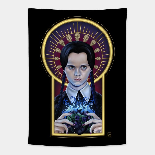 Peculiar Icons - Weds immaculate heart of darkness Tapestry by VixPeculiar