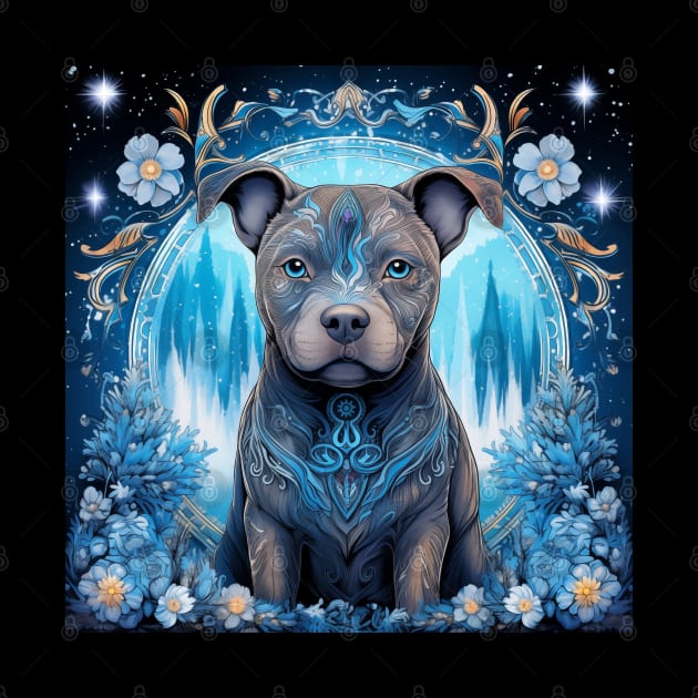 American Bully Art by Enchanted Reverie