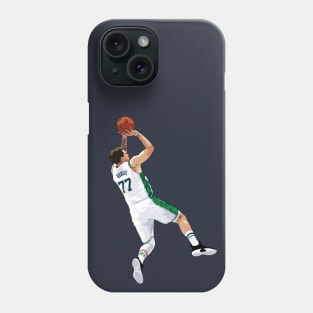 Luka Doncic White Shot Qiangy Phone Case