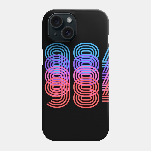 1984 Neon Phone Case by GeekOwl Trade