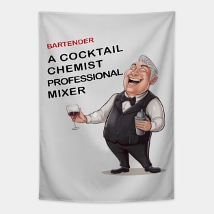 Bartender, A Cocktail Chemist Professional mixer Tapestry