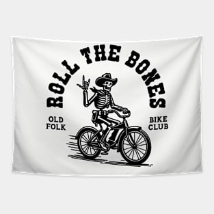 Roll the Bones (Black Print) Tapestry