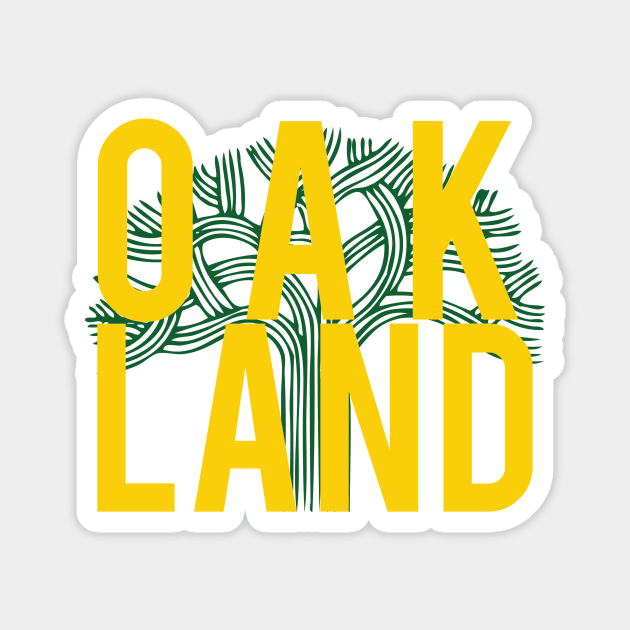 Oakland Tree Magnet by mikelcal
