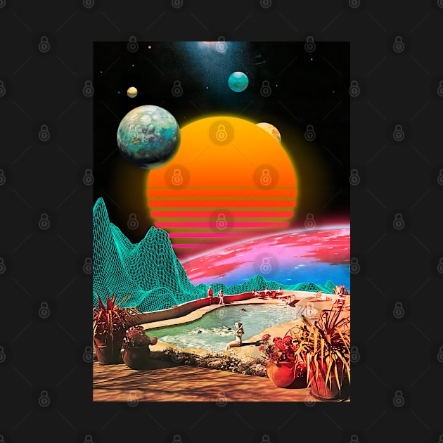 Synthwave space vintage retro collage #1 by Synthwave1950