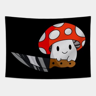 Fantastic mushroom with knife Tapestry