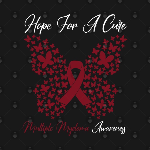 Hope For A Cure Butterfly Gift Multiple myeloma 3 by HomerNewbergereq