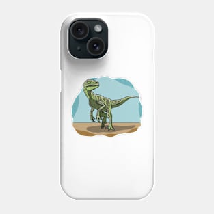 Velociraptor dinosaur Phone Case