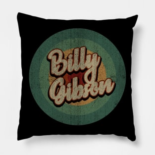 Circle Retro Vintage Billy Gibson Pillow