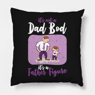 Dad Bod | White And Purple Text Funny Dad Pillow