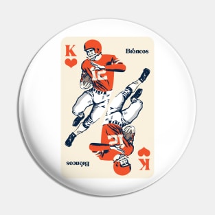 Denver Broncos King of Hearts Pin