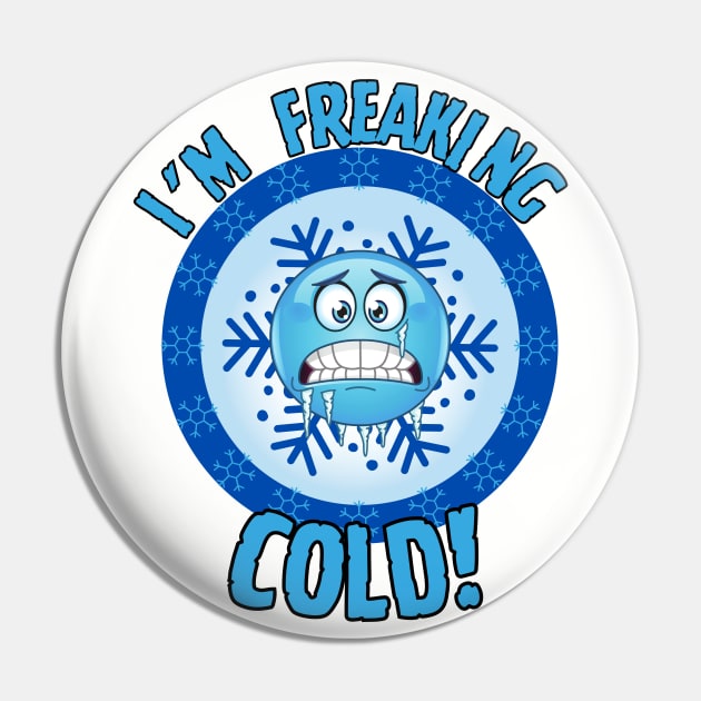 Funny winter holiday blue freezing emoji I'm freaking cold! Pin by Shean Fritts 