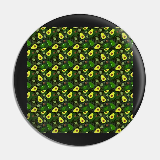 Avocado Pattern Pin by PlusAdore