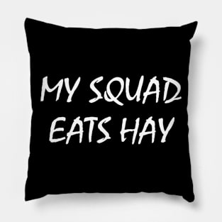 My Squad Eats Hay Pillow