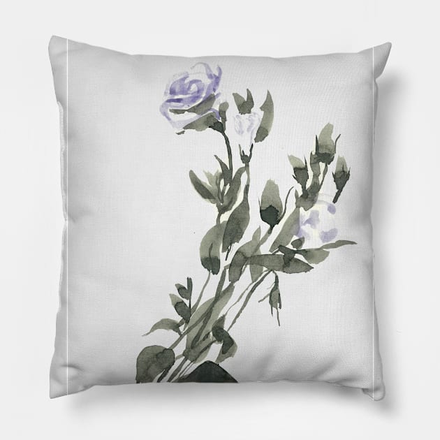 Enchanted rose Pillow by GalleryArtField