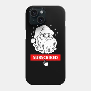 Cute Santa Claus Christmas Funny Social Media Meme Phone Case