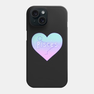 Pisces Constellation Heart Phone Case