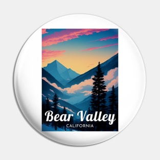 Bear Valley California United States ski Pin