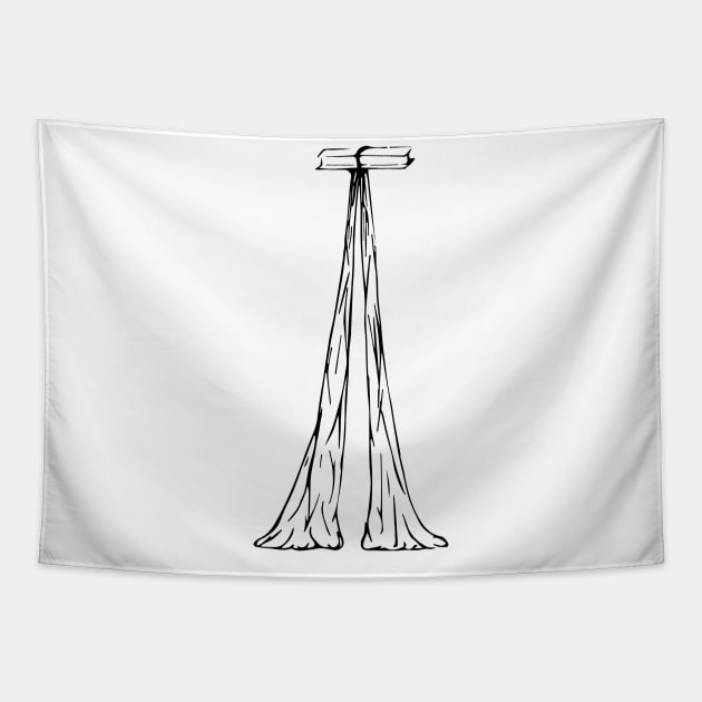 Aerial silks circus Tapestry by Carijn