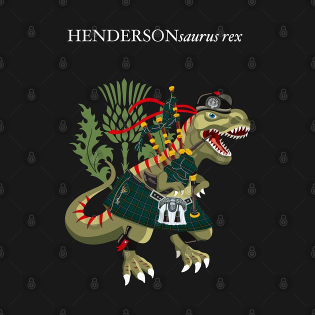 Clanosaurus Rex HENDERSONsaurus Henderson Family Tartan Clan Scotland by BullShirtCo