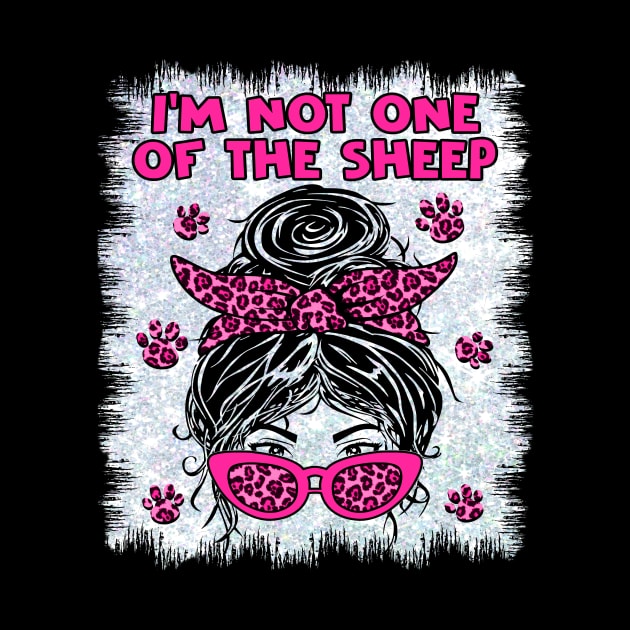 I'm Not One Of The Sheep Patriotic Lions Leopard Women Girls by ArtbyJester