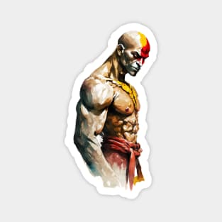 Dhalsim Street Fighter Watercolor - Original Artwork Magnet